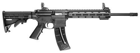 S&W M&P15-22 SPORT .22LR 16.5" 25-SH 6-POS STOCK W/SIGHTS BLK - for sale