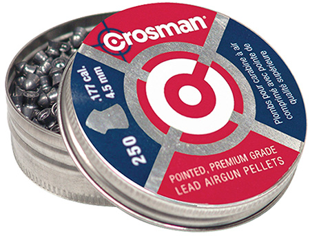 CROSMAN PELLETS .177 POINTED- CASE OF 12 PACKS OF 250 PELLET - for sale