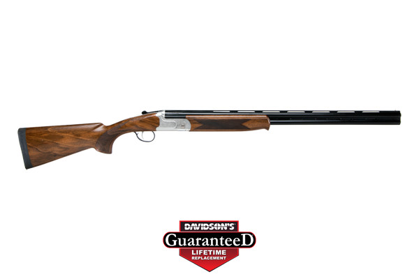 STEVENS 555E O/U 12GA 28" MC5 SILVER ENGRAVED/WALNUT - for sale