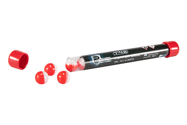 UMAREX T4E P2P .50 CAL. PEPPER BALL RED/WHITE 10-PACK - for sale