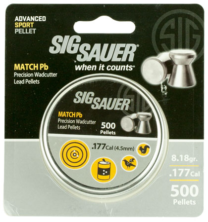 SIG PELLETS .177 MATCH 5.25GR LEAD ALLOY 500 RD TIN - for sale