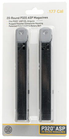 SIG AIRGUN MAGAZINE P320 .177 20RDS 2-PACK - for sale