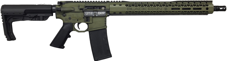 BLACK RAIN FALLOUT 15 5.56MM 16" M-LOK 30RD GRN BATTLEWORN - for sale